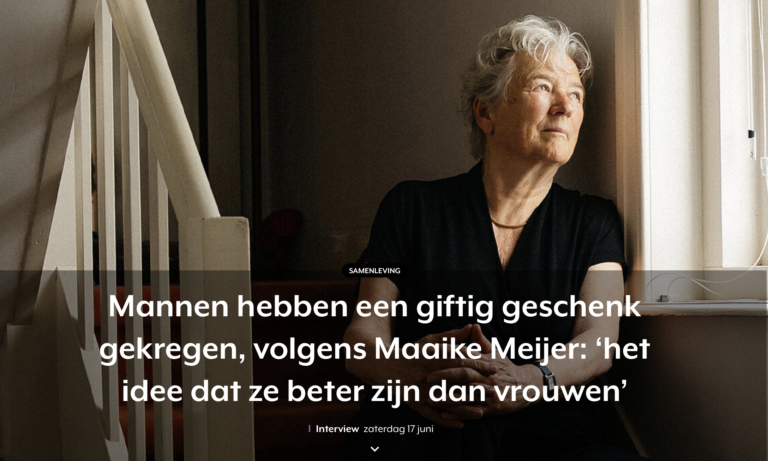 Interview Vrij Nederland – Maaike Meijer